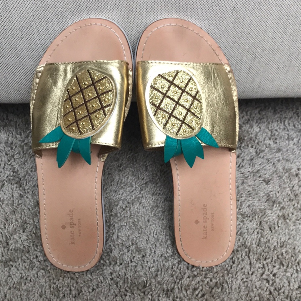 Kate Spade Pineapple Slides